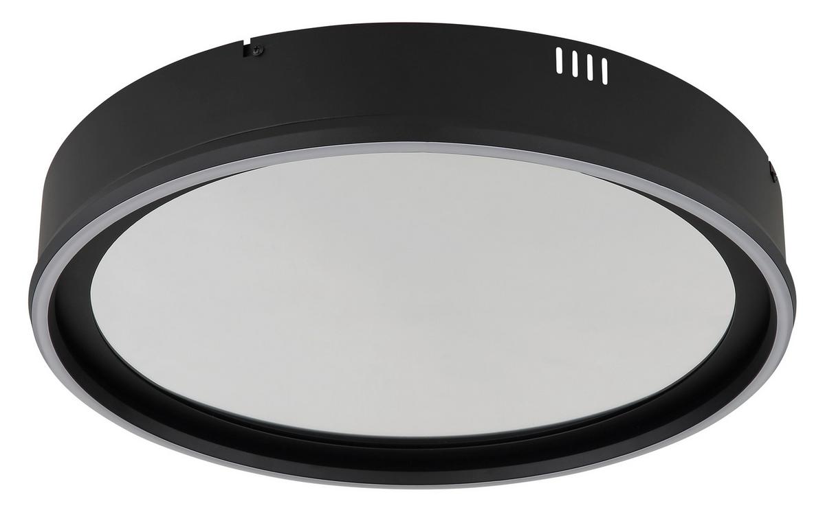 Led Stropna Svjetiljka Mirrora - bijela/prozirno, Design, staklo/metal (51,5/8,5cm) - Globo