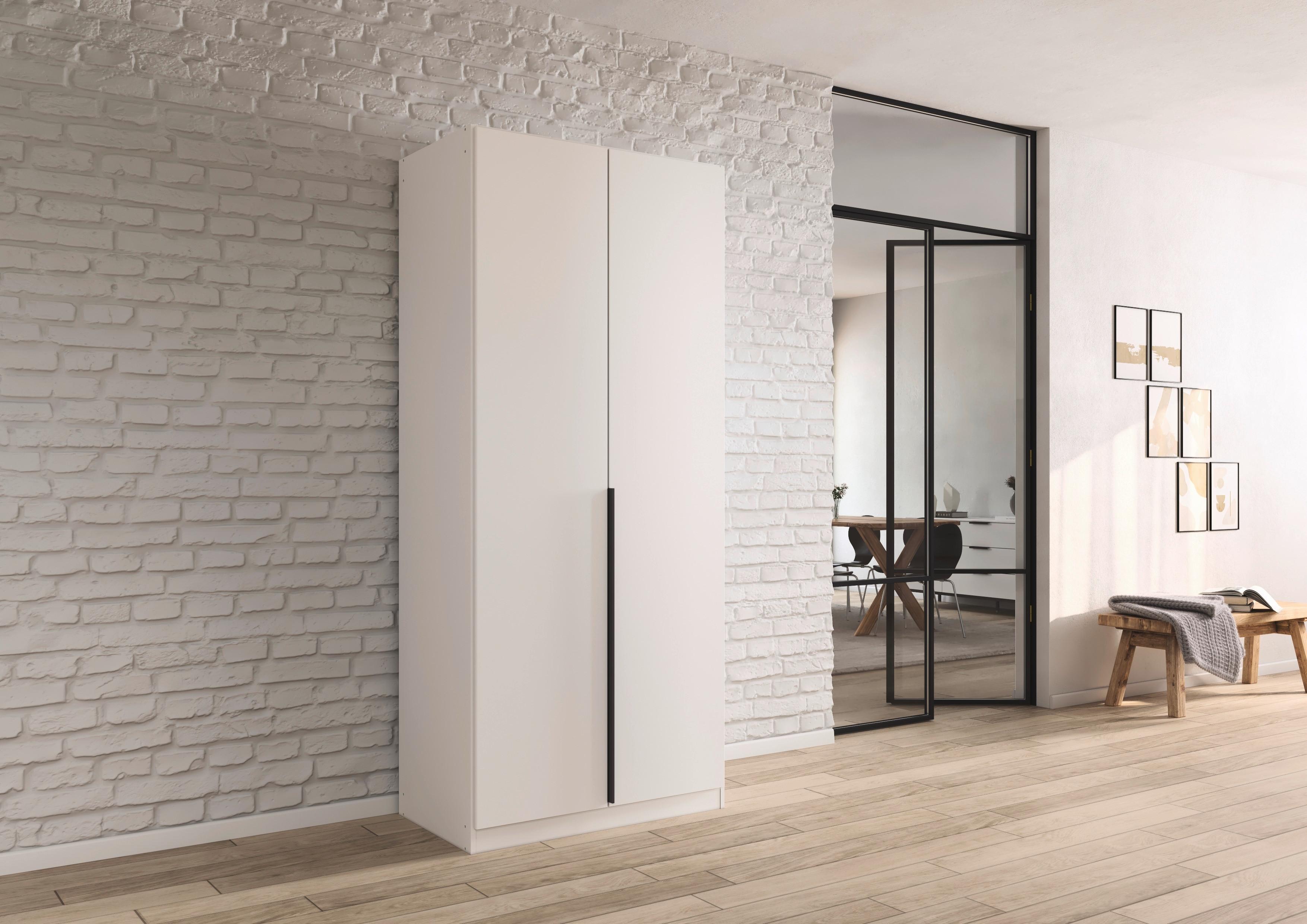 Ormar S Klasičnim Vratima Alabama - bijela/siva, Moderno, drvni materijal/metal (91/229/54cm) - Modern Living