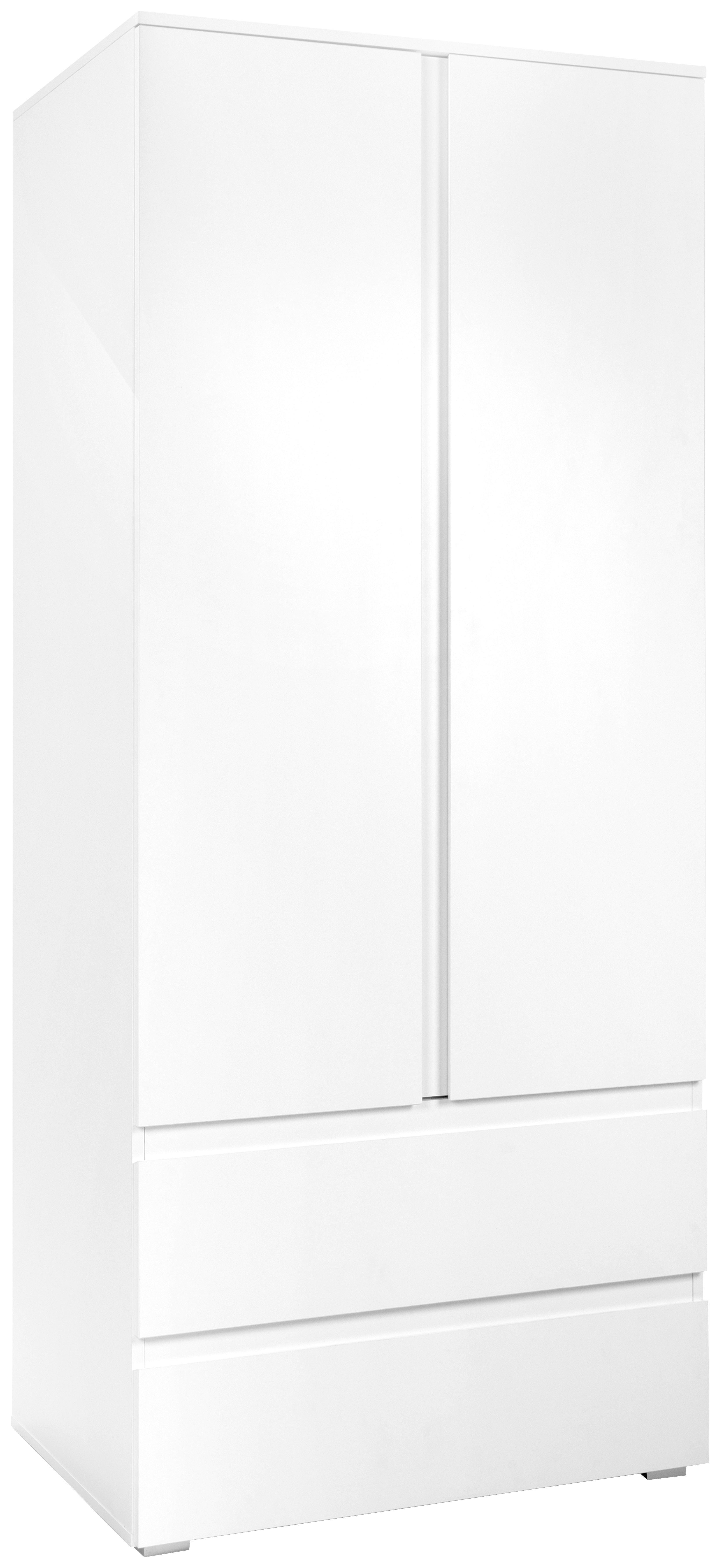 Omara Za Oblačila Image, Bela - bela, Basics, leseni material (80/191/55cm) - MID.YOU
