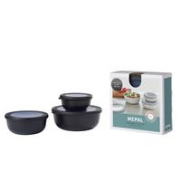 ZESTAW POJEMNIKÓW KUCHENNYCH 106230041100 - czarny, Konventionell, tworzywo sztuczne - Mepal