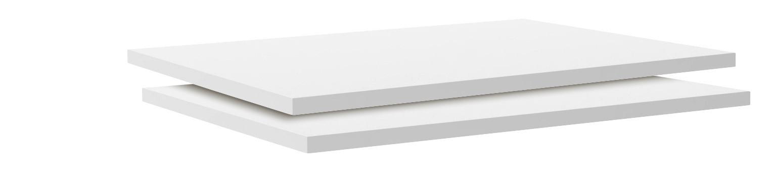 Einlegebodenset "UNIT" in Weiss - Weiss, Modern, Holzwerkstoff (87,9/1,8/54,4cm) - Based