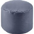 Outdoorpouf Lounis - Dunkelgrau, Textil (35/50cm) - Mömax modern living