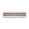 MEDIABÄNK MATEO - vit, Modern, trämaterial/plast (180/41/40cm) - Mömax