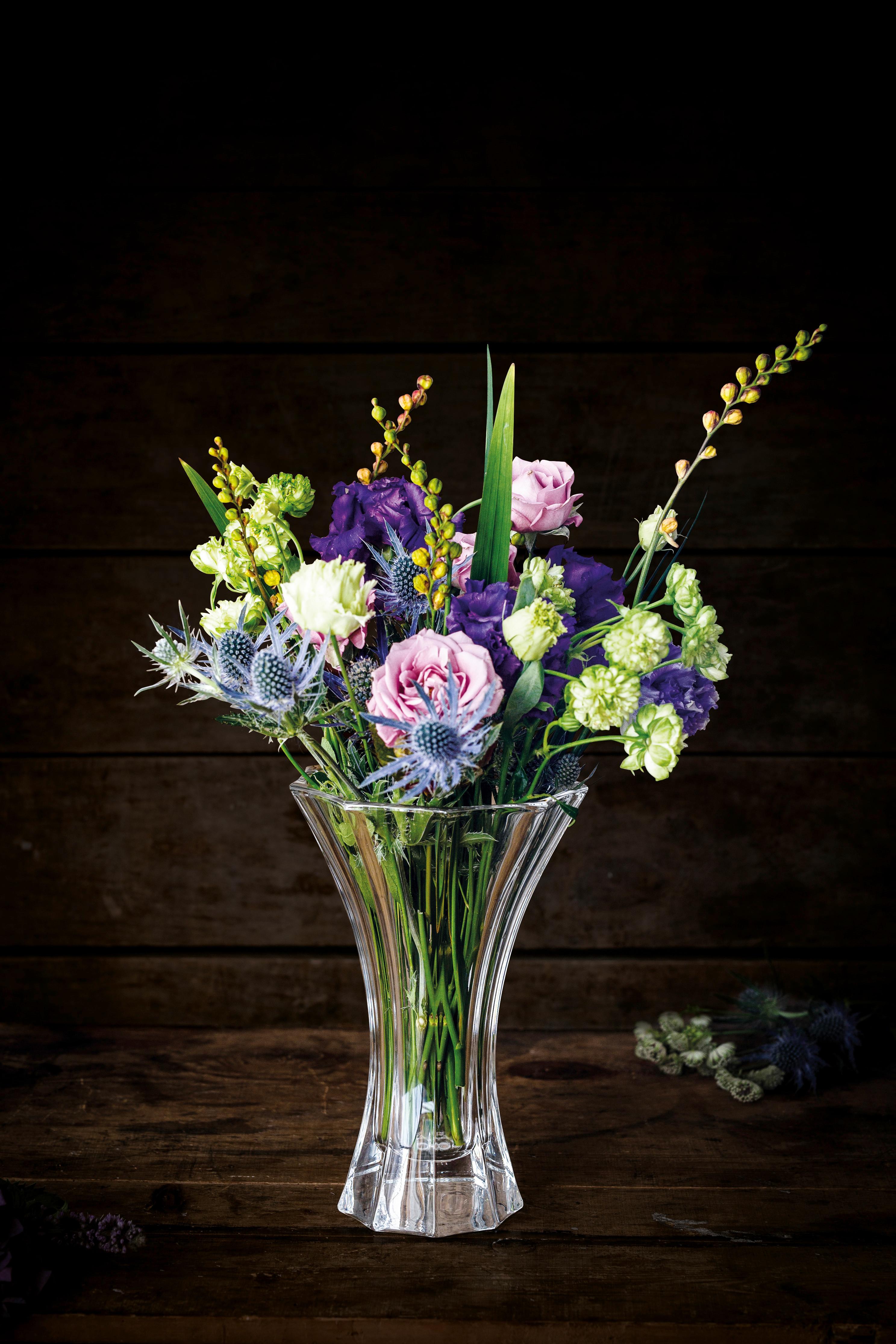 Vase Saphir aus Glas - Klar, MODERN, Glas (14,5/21,0/14,5cm) - Nachtmann