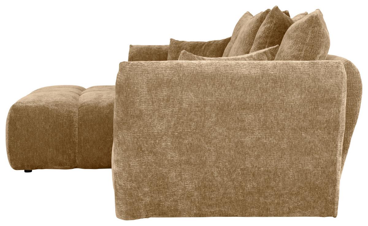 Kutna Garnitura Cammellio - svijetlo smeđa/crna, Moderno, tekstil (296/75-95/189cm) - Mömax