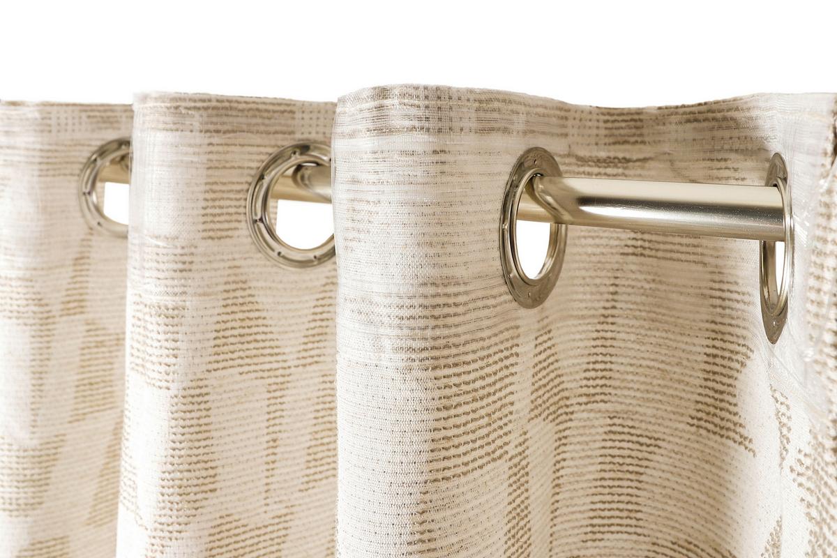 ZASŁONA NA PRZELOTKACH E-COSMO ESPRIT - beżowy/kolor naturalny, Basics, tkanina (140/250cm) - Esprit