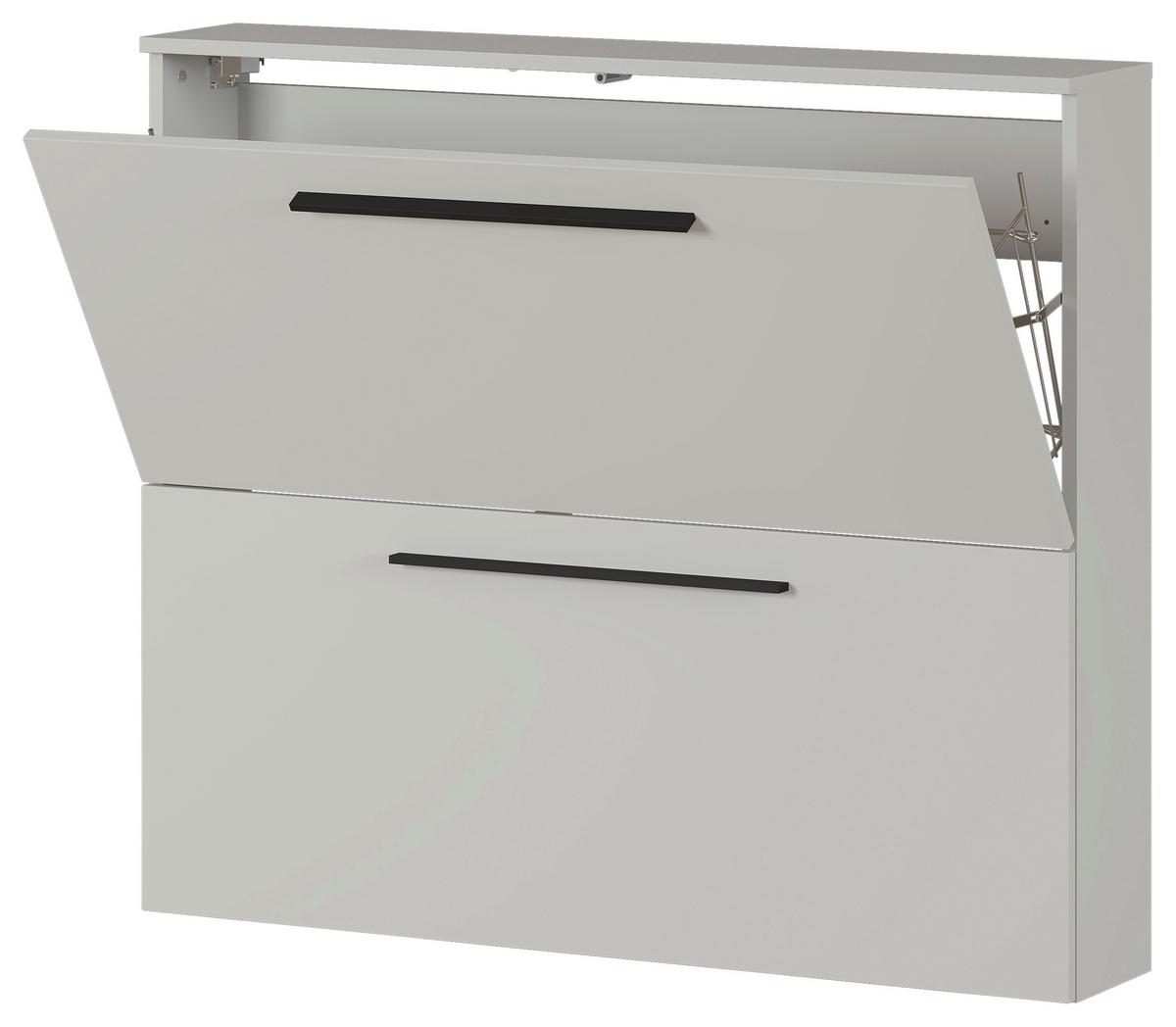 SZAFKA UCHYLNA NA BUTY GW-UTAH - czarny/kaszmir, Basics, materiał drewnopochodny/tworzywo sztuczne (100/85/19cm)