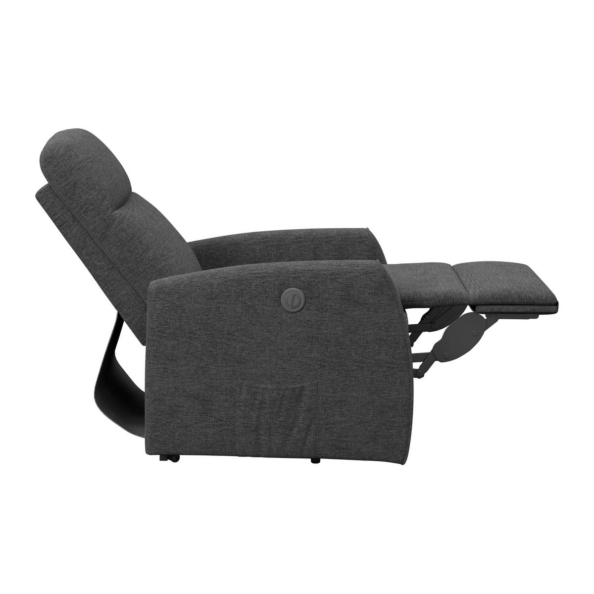 Tv Fotelj Athen, Temno Siva, Pomoč Pri Vstajanju - temno siva, Moderno, kovina/tekstil (67.5/107/88.5cm)