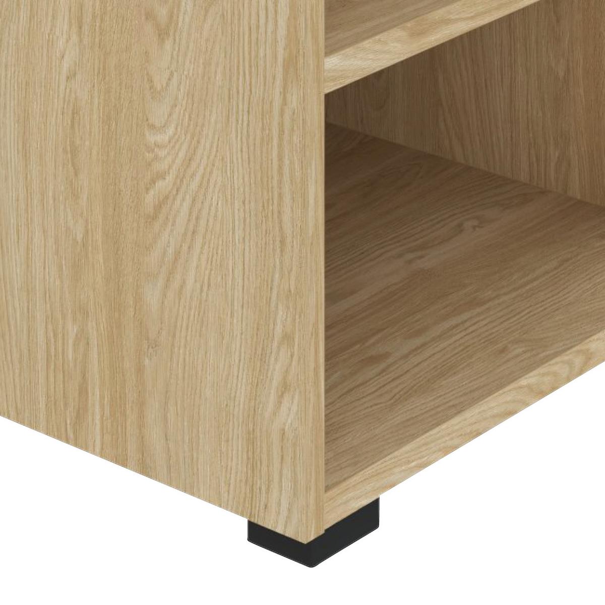 Regal Unit-Elements Maxi - boje hrasta/crna, Moderno, drvni materijal (45,6/89,6/40cm) - Based