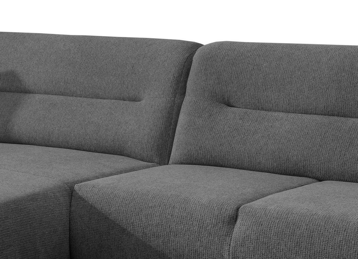 Wohnlandschaft Drago Anthrazit Chenille - Wildeiche/Anthrazit, MODERN, Holz/Textil (166/290cm) - MID.YOU