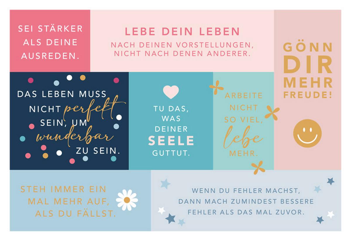 Postkarte Kupfergold Multicolor - KONVENTIONELL, Papier (17.5/12cm)