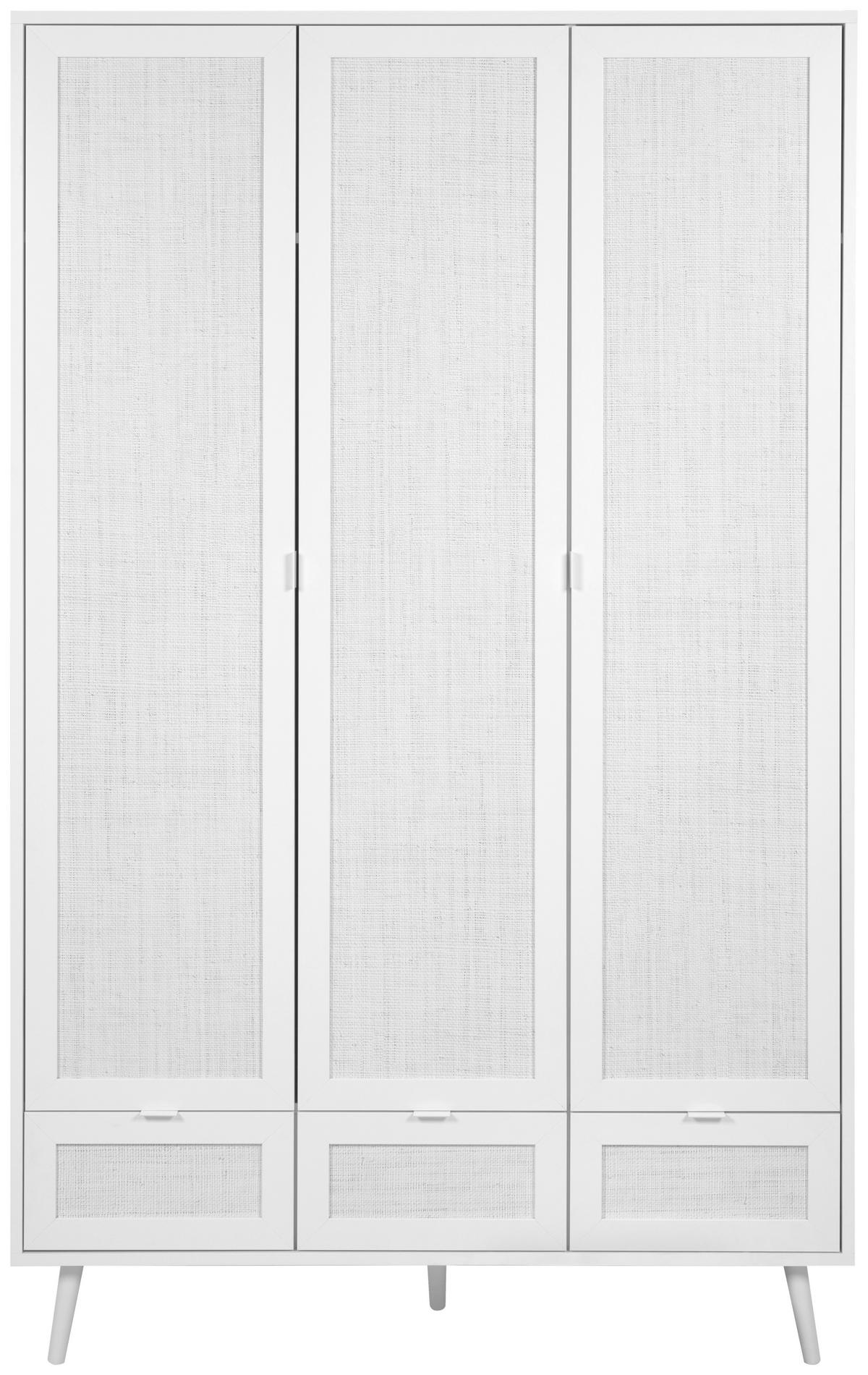 Omara Za Oblačila Dili, Bela, 120 Cm - bela, Basics, umetna masa/leseni material (120/195/55cm) - MID.YOU