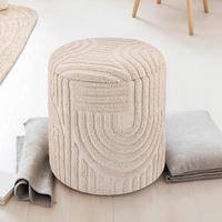 HOCKER WL7.428 - Beige, Basics, Textil (40/45/40cm) - Livetastic