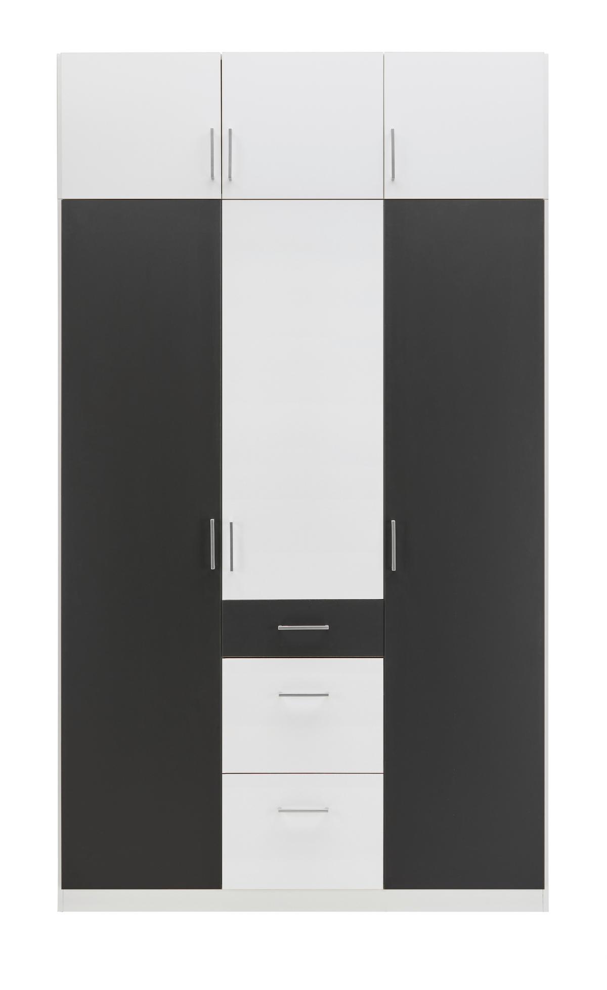 Nastavek Za Omaro Click, Bela - bela/barve aluminija, Konvencionalno, umetna masa/leseni material (135/40/58cm) - Mömax