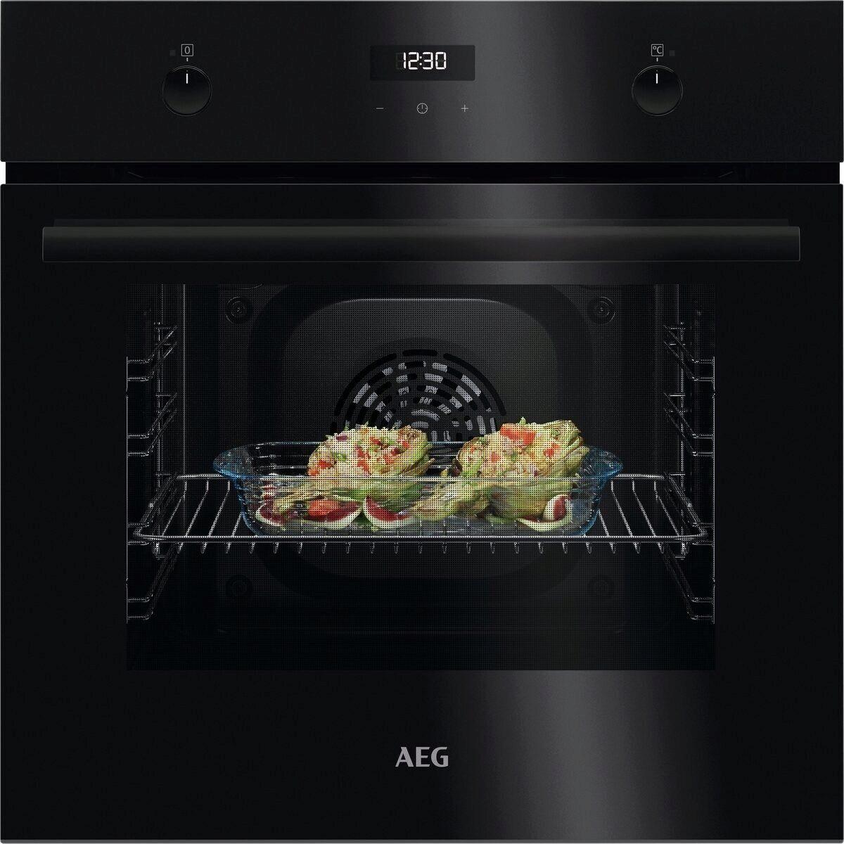 Einbaubackofen BEK43511XB in Schwarz - MODERN (59,4/59/56cm) - AEG