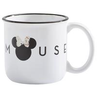 KUBEK DO KAWY 260 - MICKEY&MINNIE - czarny/biały, Trend, ceramika (13/10/10cm) - Disney