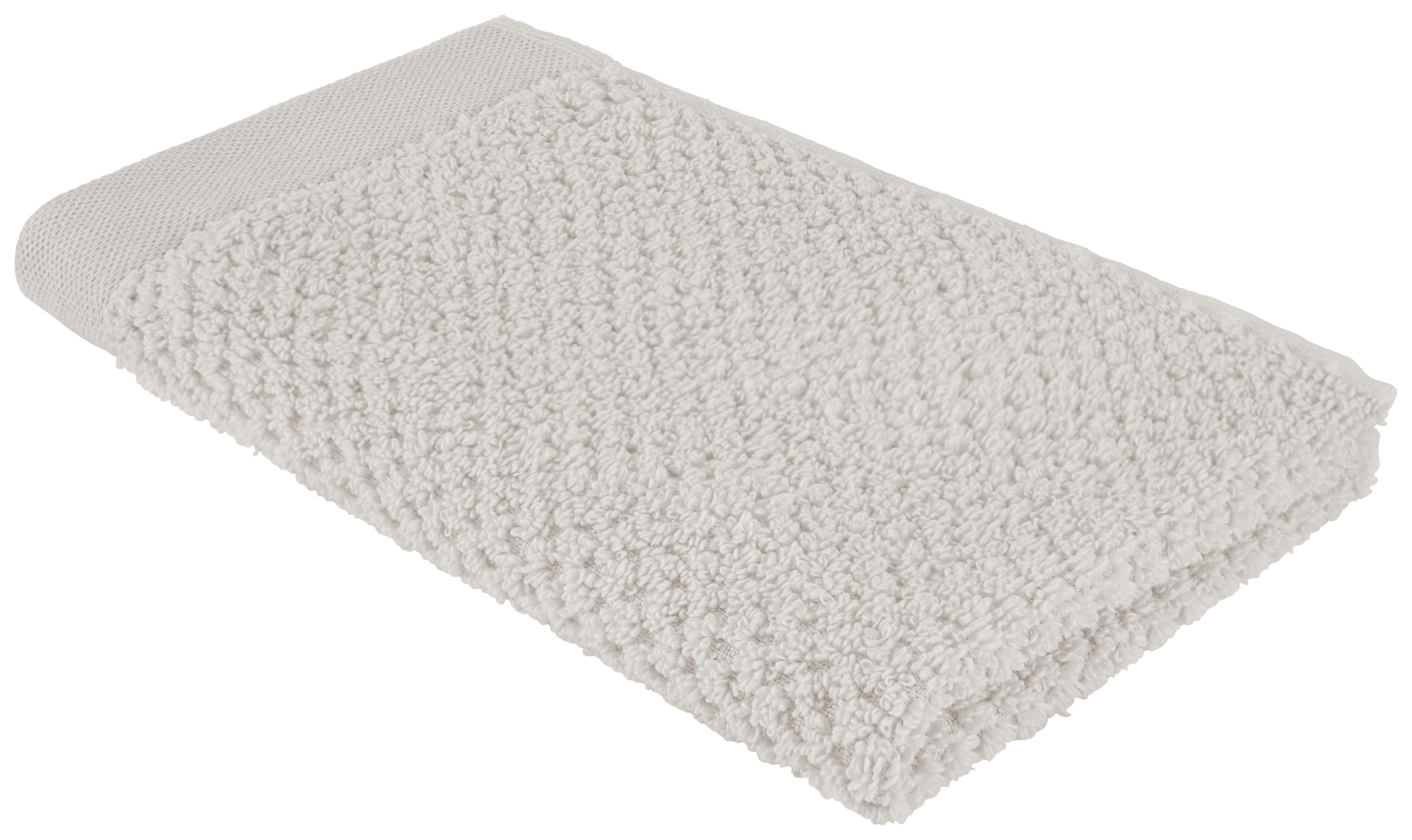 Gästetuch Luise in Silberfarben ca. 30x50cm - Silberfarben, KONVENTIONELL, Textil (30/50cm) - Modern Living