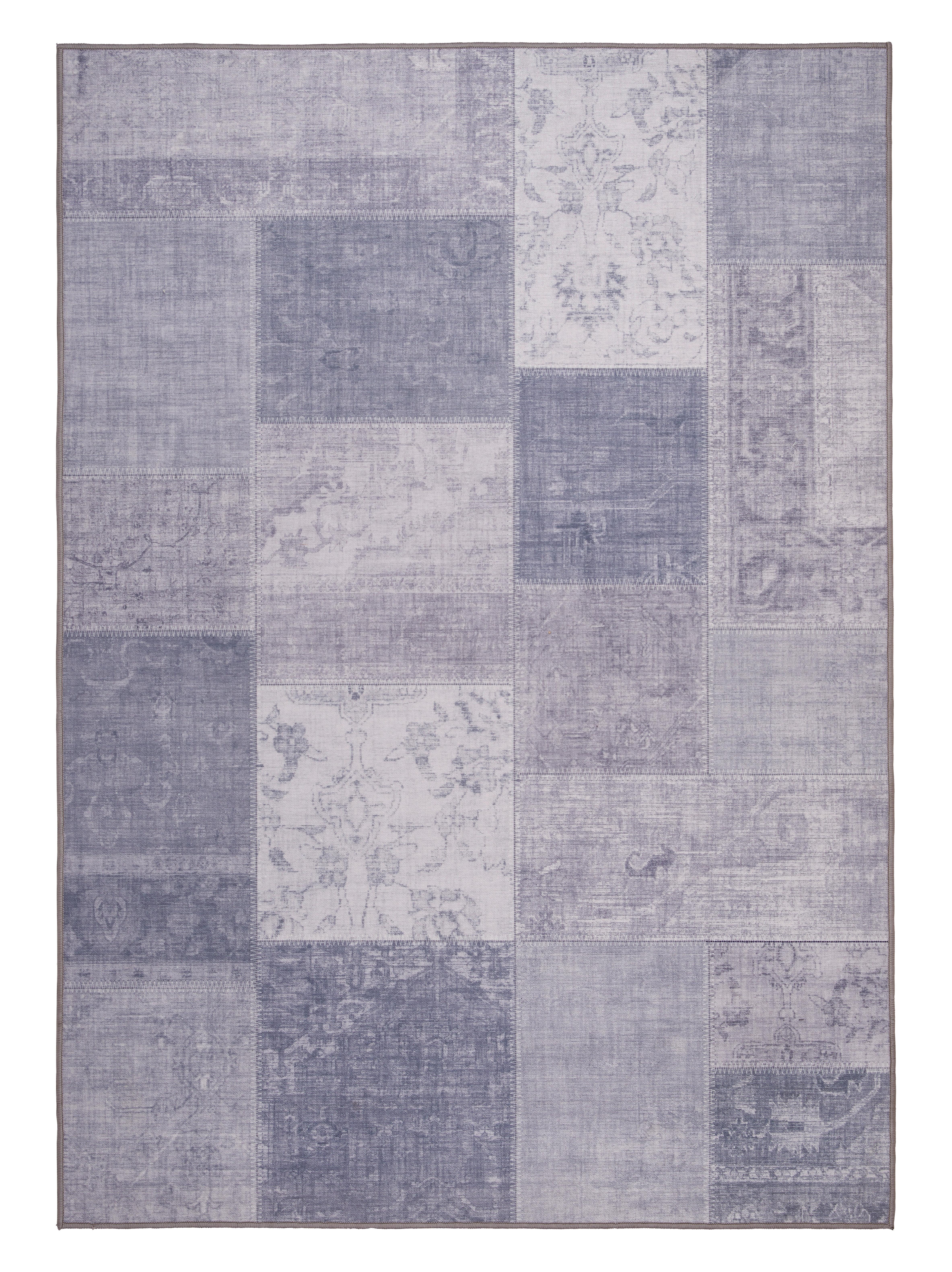 Webteppich Kabul 2 in Grau ca. 120x170cm - Grau, Textil (120/170cm) - Modern Living