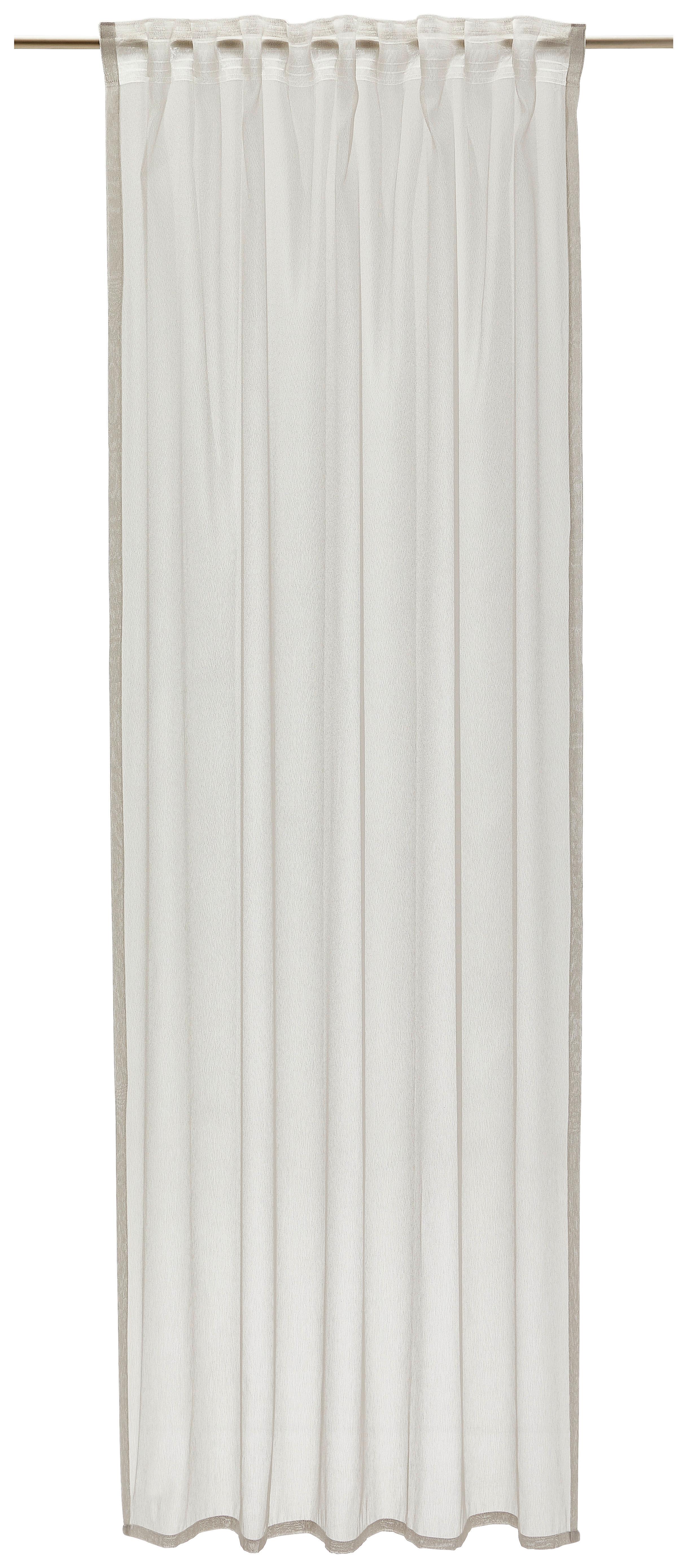 ZASŁONA GOTOWA MINO - kolor srebrny, Konventionell, tkanina (140/245cm) - Dieter Knoll