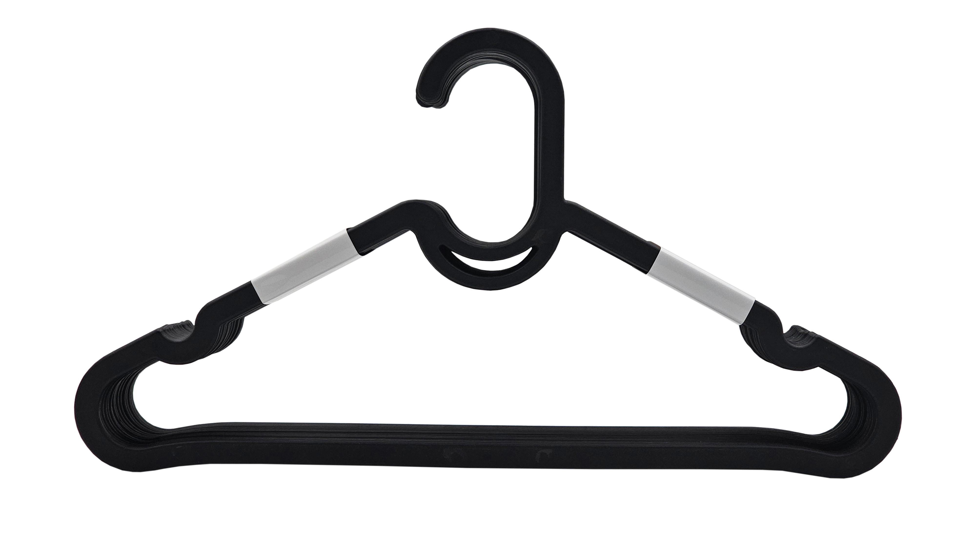 Set Vešalica 10/1 Lara - crna, Konvencionalno, plastika (39/20,5/4,2cm) - Mömax