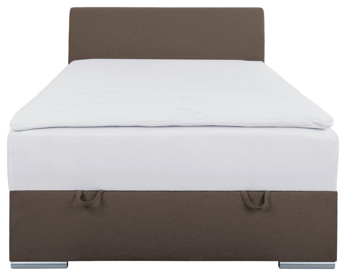 Tapecirani Krevet Cosi - boje blata/boje pijeska, Konvencionalno, drvo/metal (120/200cm)