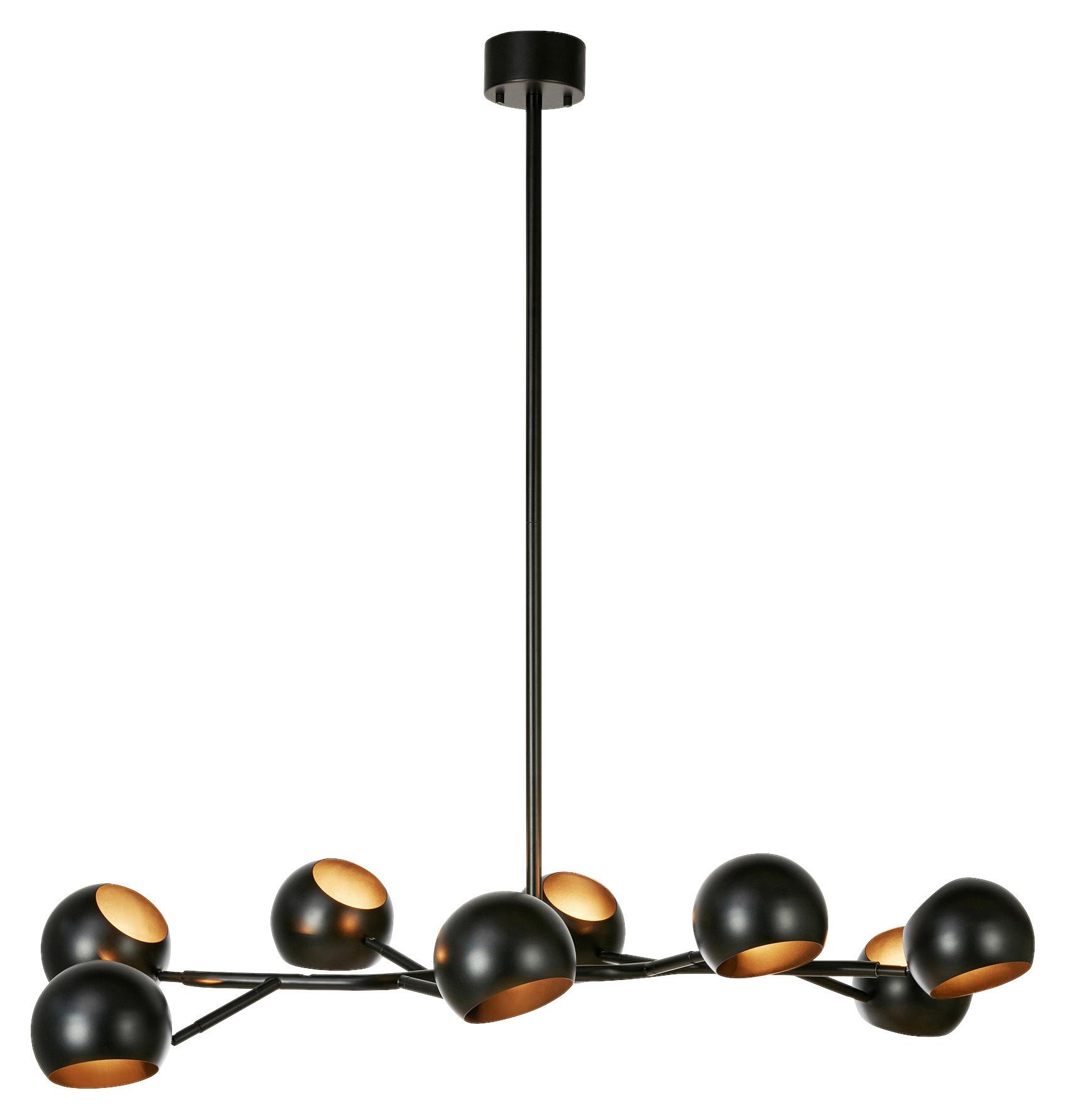 Hängeleuchte Edgar max. 40 Watt - Schwarz, Basics, Metall (55/55/119cm) - Markslöjd
