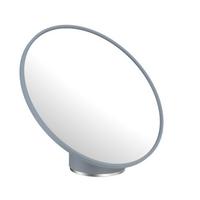 Kosmetikspiegel Chris in Grau - Grau, Modern, Glas/Kunststoff (19,9/17,2/13,3cm) - Premium Living