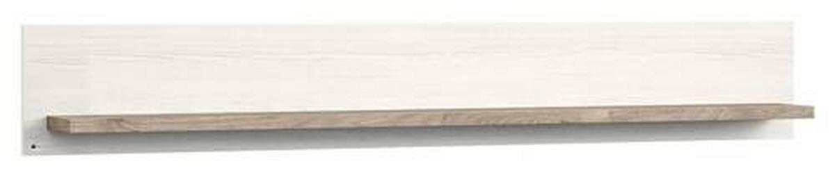 PÓŁKA ŚCIENNA LANCASTER   -MR- - kolor dębowy, Design, materiał drewnopochodny (150/24/21,6cm) - SetOne by Musterring