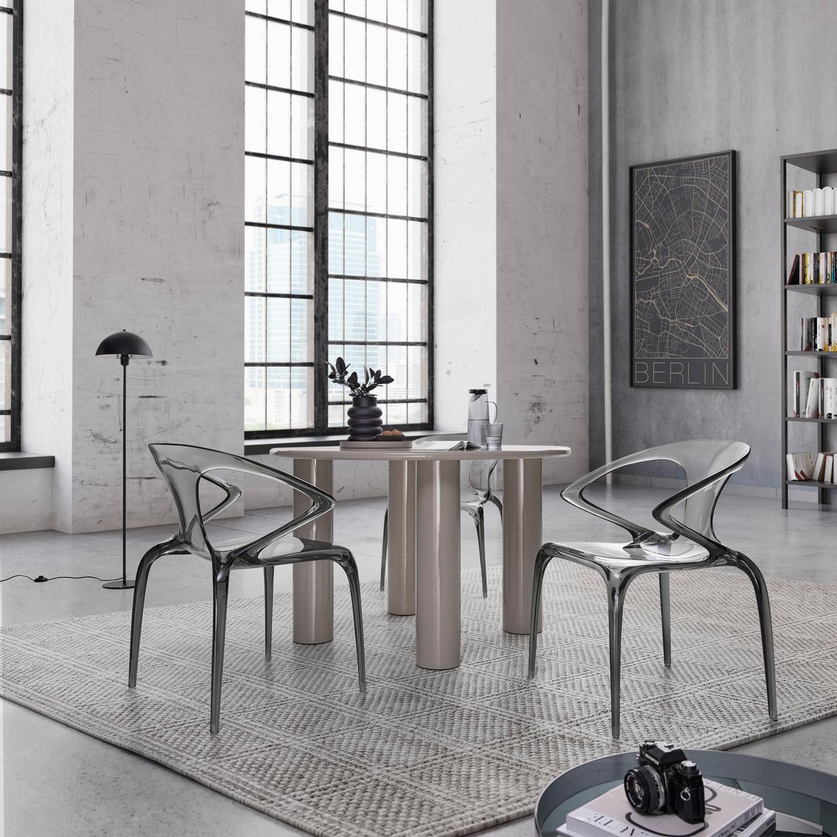 Designsessel Lias -Trend- - Grau, Modern, Kunststoff (59/80/55cm) - Premium Living