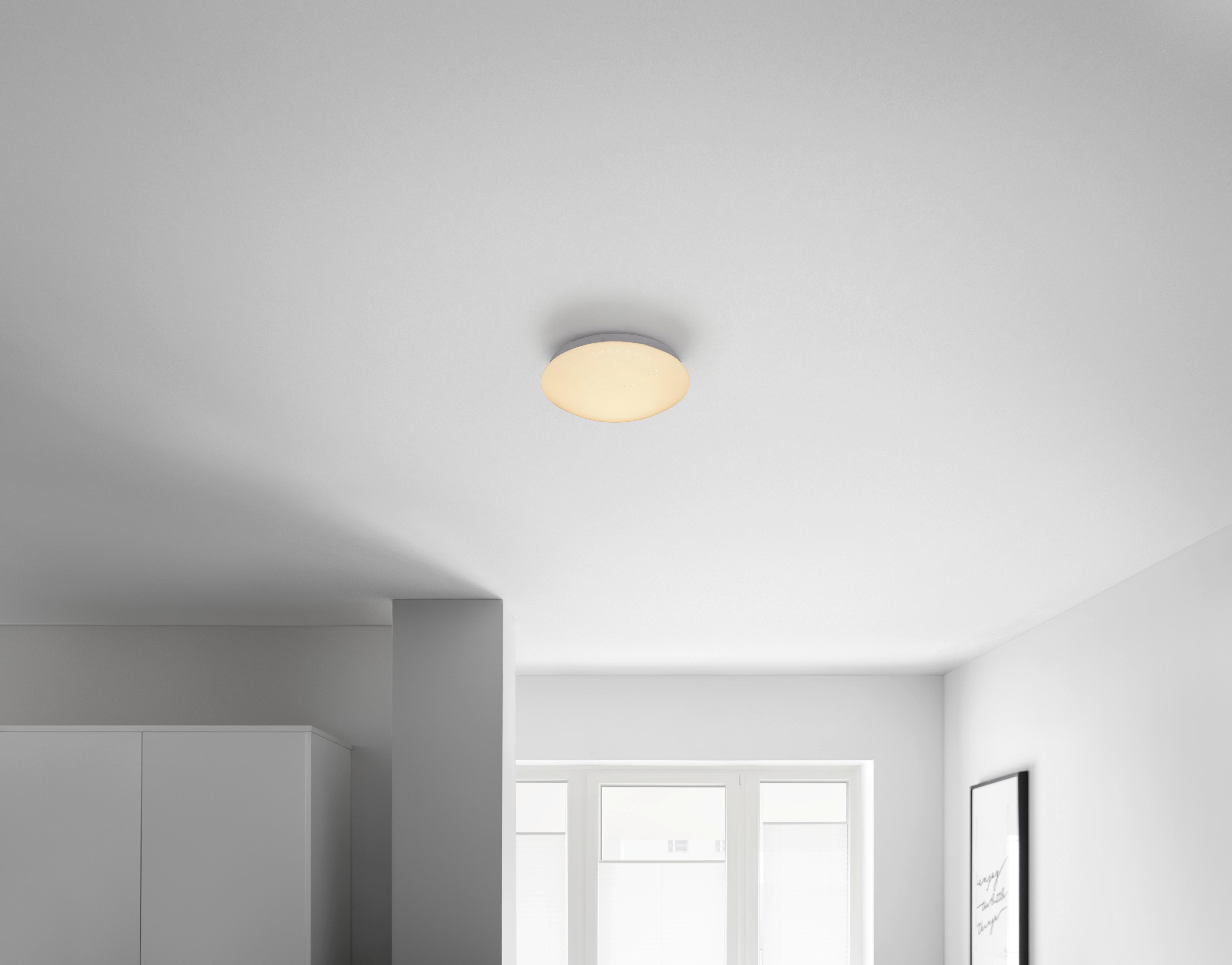 LED Mennyezeti Lámpa Dalia - fehér, konvencionális, műanyag/fém (26/6cm) - Based