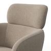STOL MED ARMSTÖD LIORA - brun/svart, Modern, metall/textil (57,5/84/61cm) - Bessagi Home