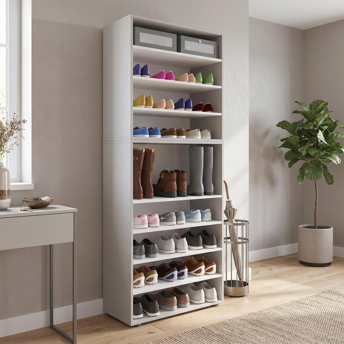 Schuhregal Lona XXL ca.70x183x37cm Grau online kaufen ➤ mömax
