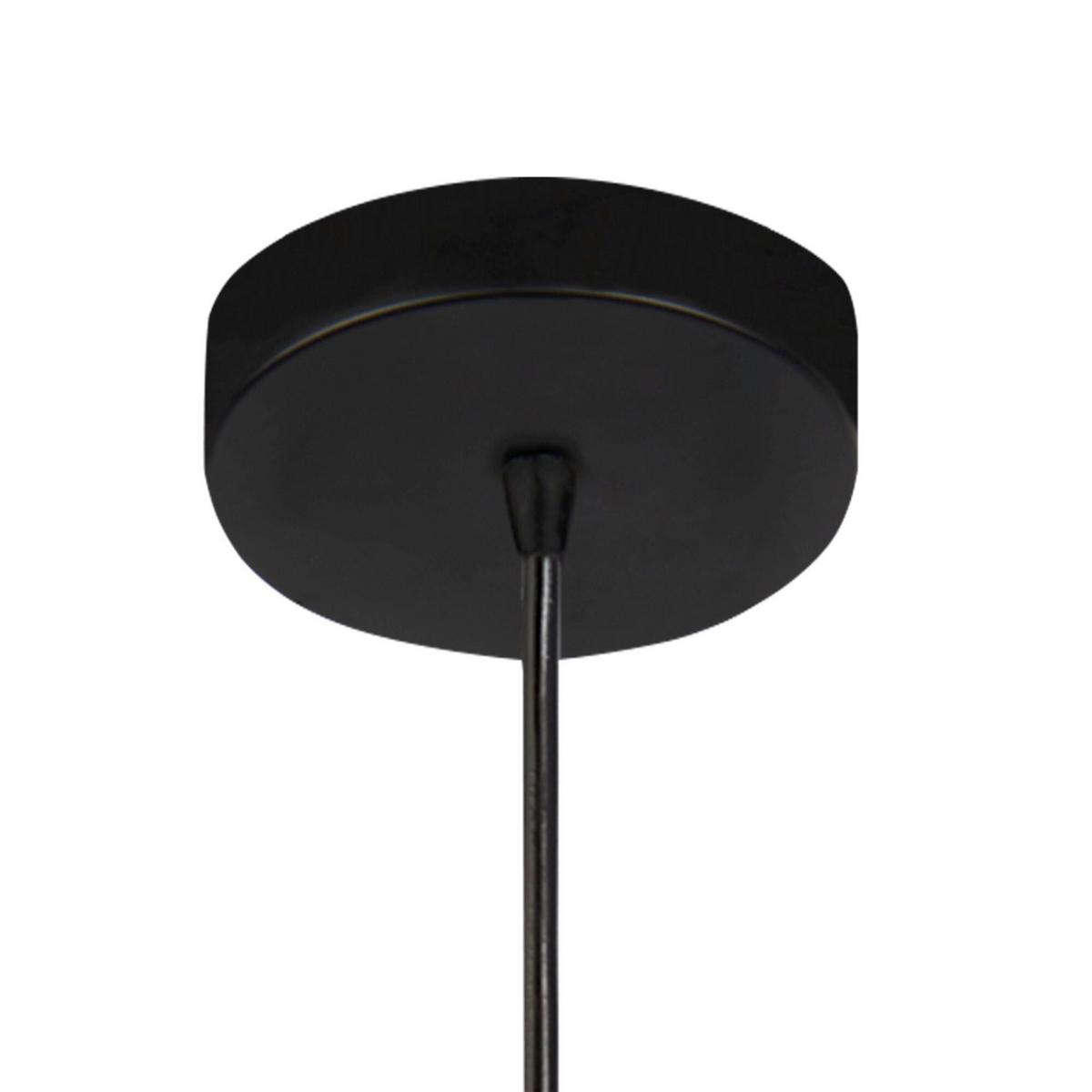 LAMPA WISZĄCA AMSTERDAM 1031-1SM - czarny, Design, metal/szkło (30/120cm)