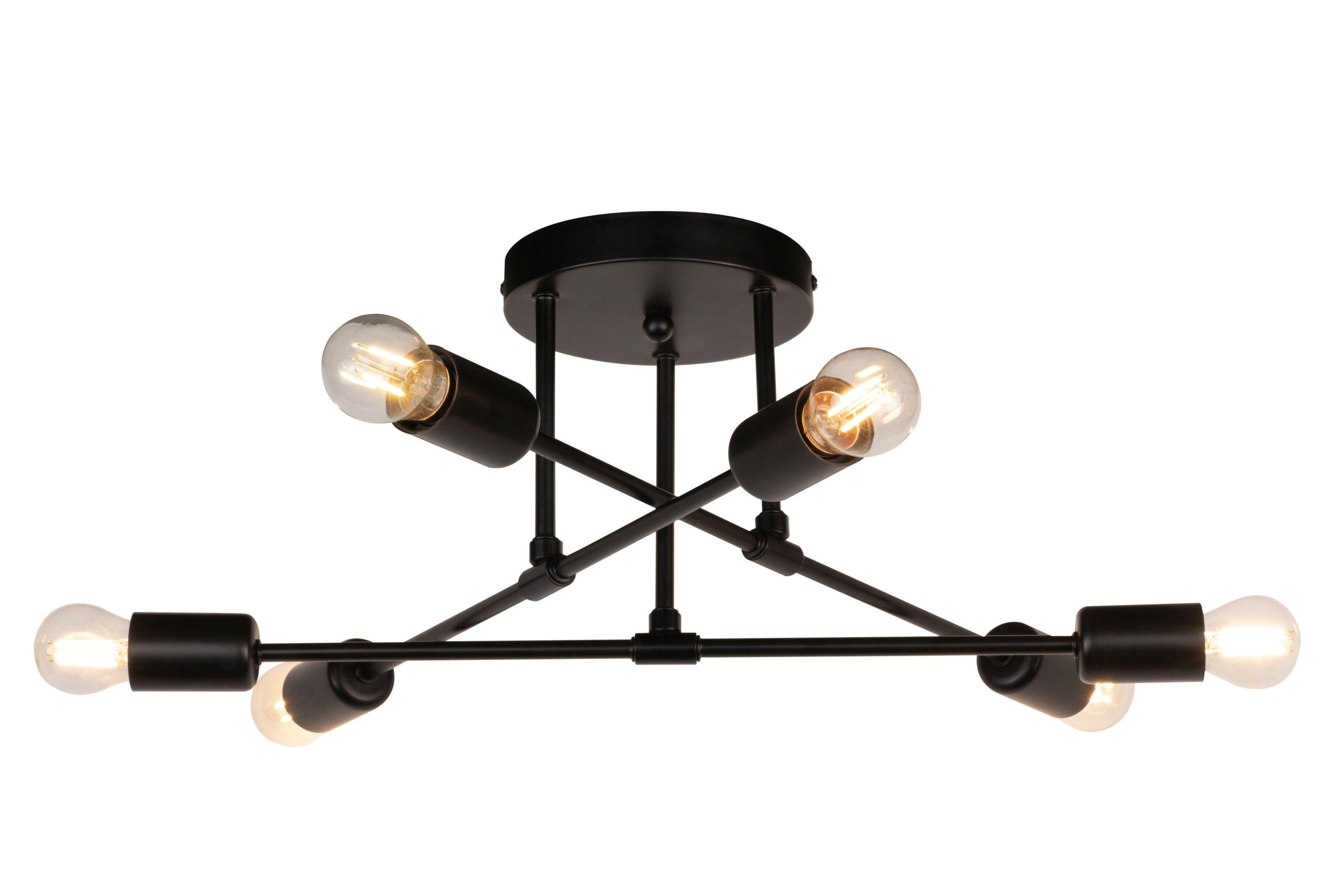 LAMPA SUFITOWA PEORIA *SBM* - czarny, Basics, metal (50/20cm) - Marama