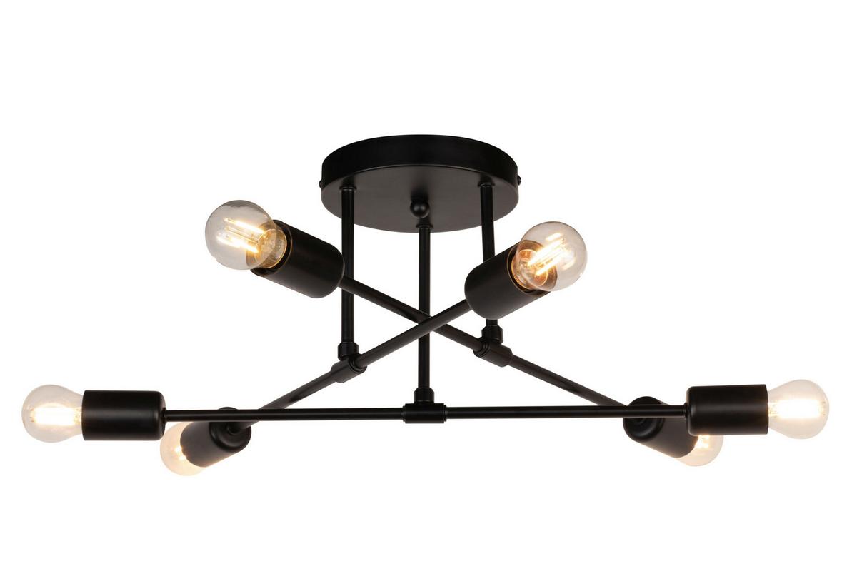 LAMPA SUFITOWA PEORIA *SBM* - czarny, Basics, metal (50/20cm) - Marama