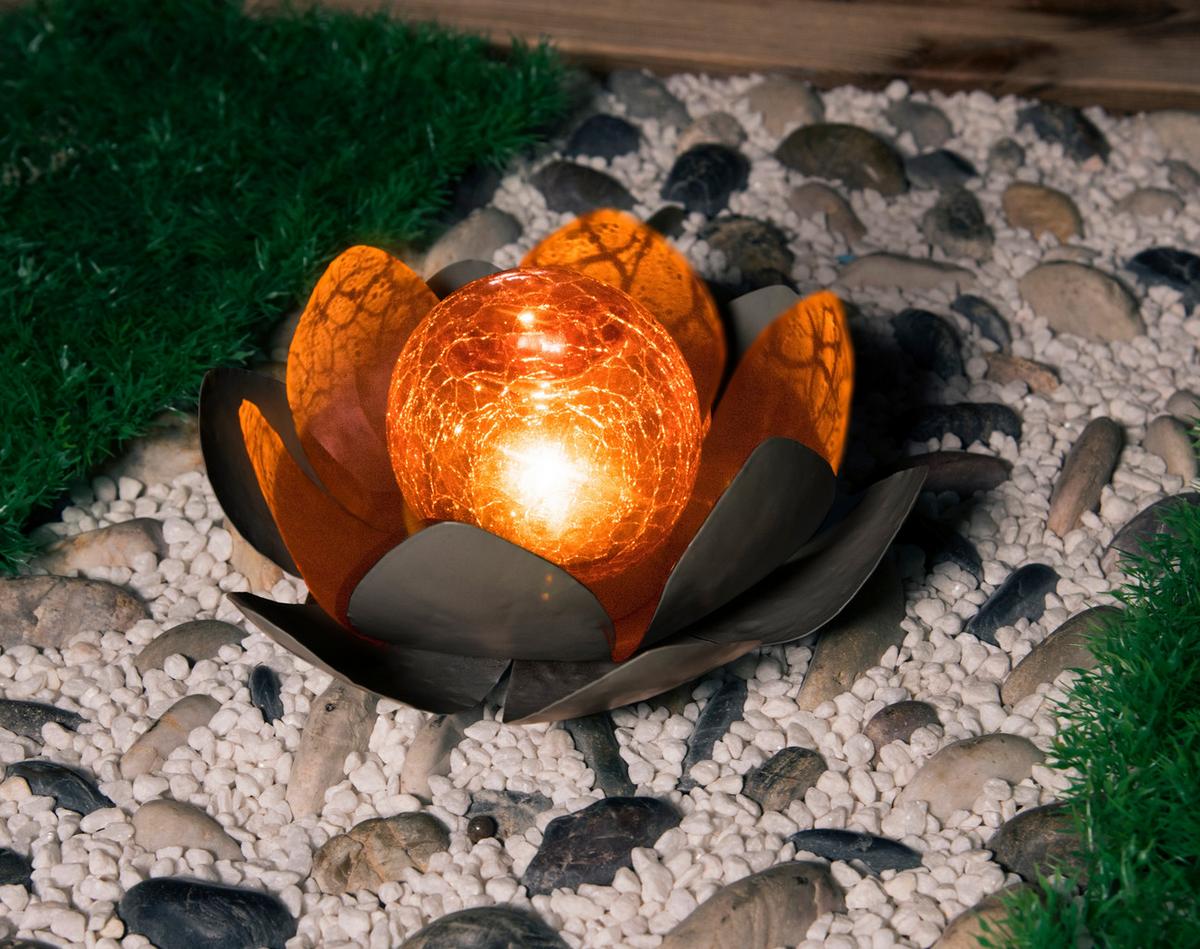 LED-Aussenleuchte Ricarda max. 0,06 Watt - Grau, Konventionell, Glas/Kunststoff (25/12,5cm) - Modern Living