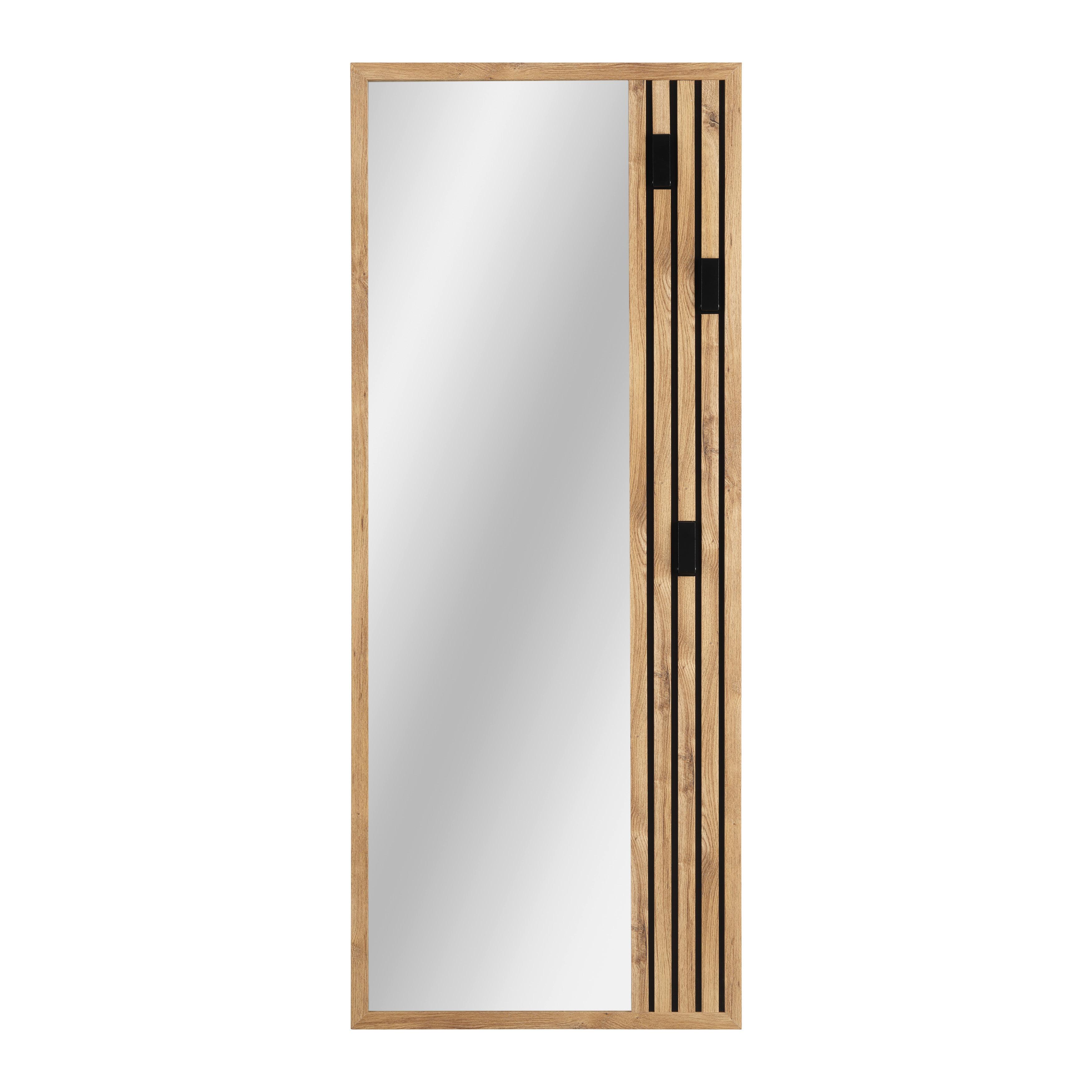 GARDEROBENPANEEL ARKO STRIPES IV -EXKLUSIV/SB- - Eichefarben, MODERN, Glas (140/56/1,63cm) - Mömax