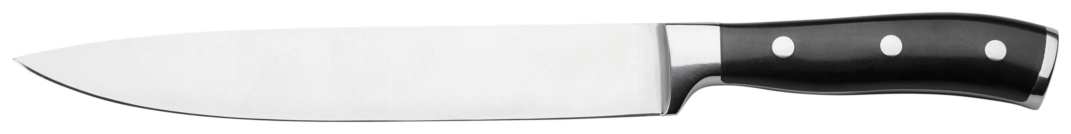 FLEISCHMESSER MICHAEL - Edelstahlfarben/Silberfarben, KONVENTIONELL, Kunststoff/Metall (33cm) - Premium Living