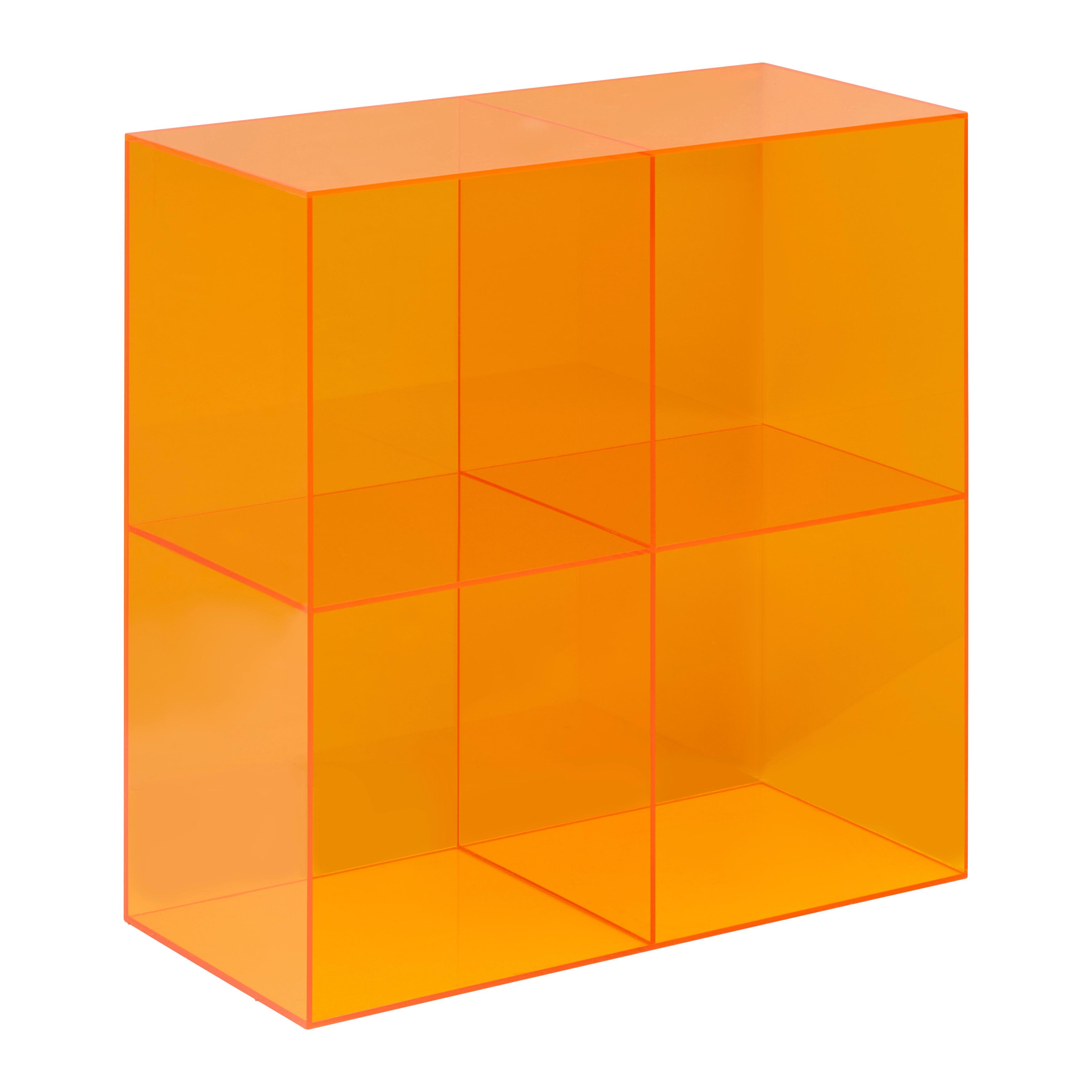Regal Retro Orange - Orange, LIFESTYLE, Kunststoff (60/28/60cm) - Mömax