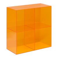 Regal Retro Orange - Orange, LIFESTYLE, Kunststoff (60/28/60cm) - Mömax