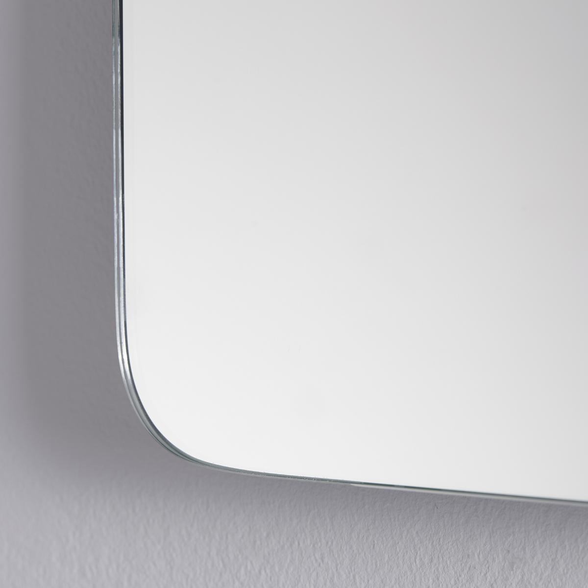 Wandspiegel Silberfarben inkl. LED 'Mirror' - Silberfarben/Grau, Basics, Glas/Holzwerkstoff (80/62/10cm)