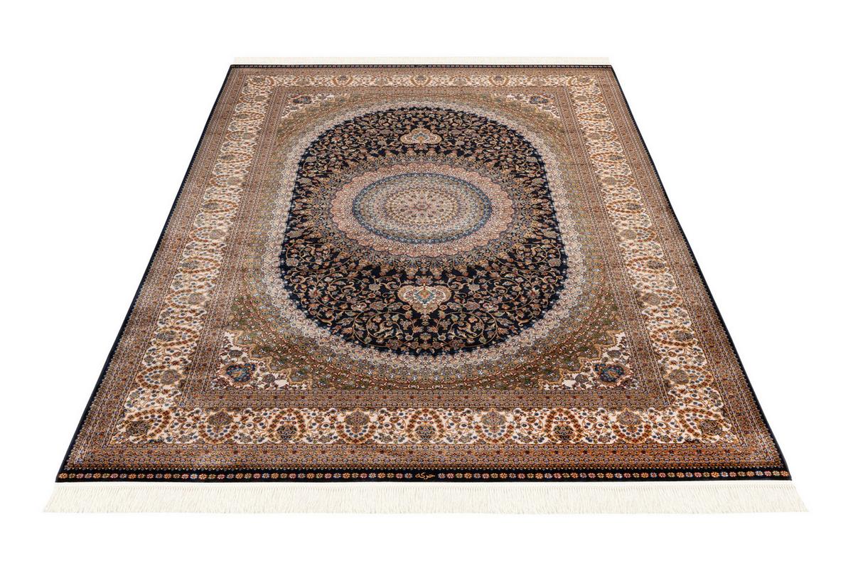 WEBTEPPICH MY BABYLON OF OBSESSION - Blau/Hellbraun, Design, Textil (300/400cm) - Novel