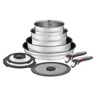 ZESTAW PATELNI L97699 TEFAL - kolor stalowy/czarny, Konventionell, metal/szkło (37/37/19,5cm) - Tefal