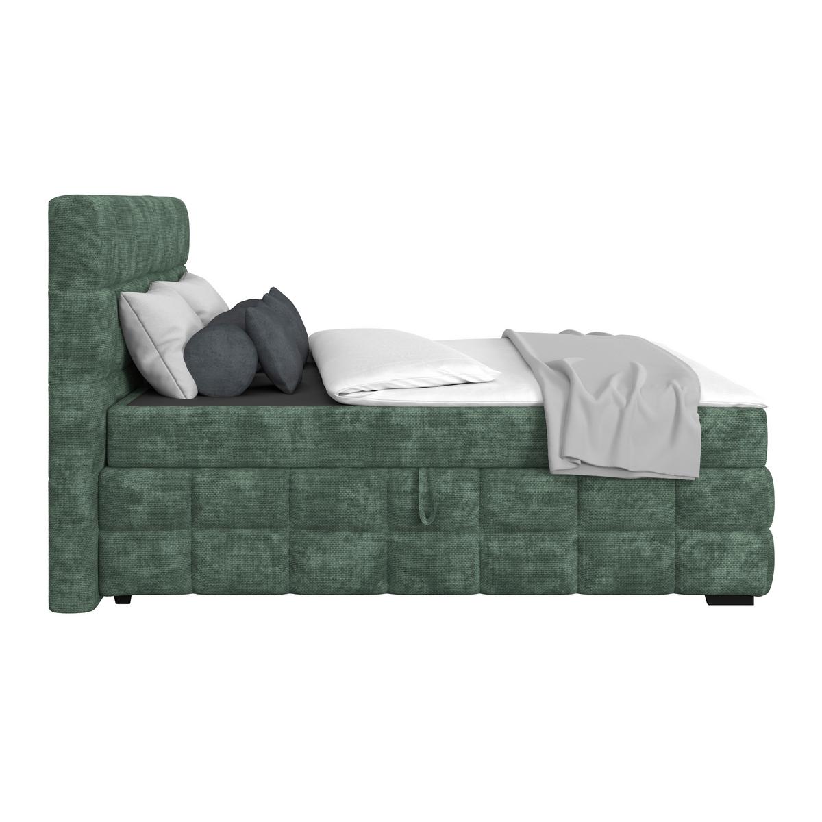 PAT BOX VEGA - verde, Trend, lemn/textil (160/200cm) - Modern Living