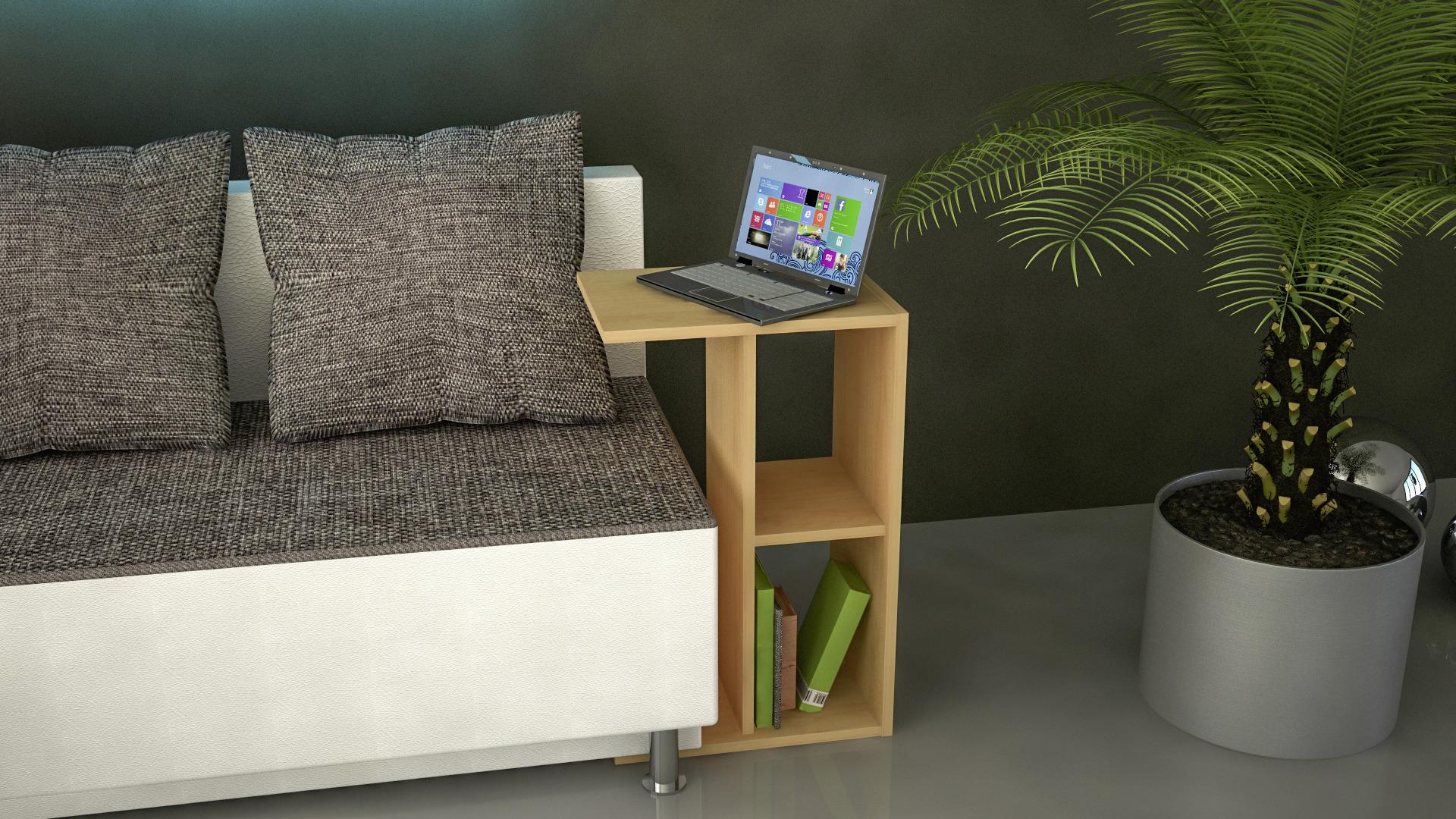 Couchtisch Nachto-Stand in Buchefarbe, B: 63 cm - Buchefarben, Basics, Holzwerkstoff (40/30/63cm) - MID.YOU