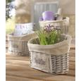 Korb Bretagne - Grau, ROMANTIK / LANDHAUS, Weitere Naturmaterialien (40/28/26cm) - MÖMAX modern living