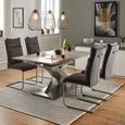 Schwingstuhl in Anthrazit - Edelstahlfarben/Anthrazit, MODERN, Textil/Metall (45/106/62cm) - Modern Living Schwingstuhl in Anthrazit - Edelstahlfarben/Anthrazit, MODERN, Textil/Metall (45/106/62cm) - Modern Living