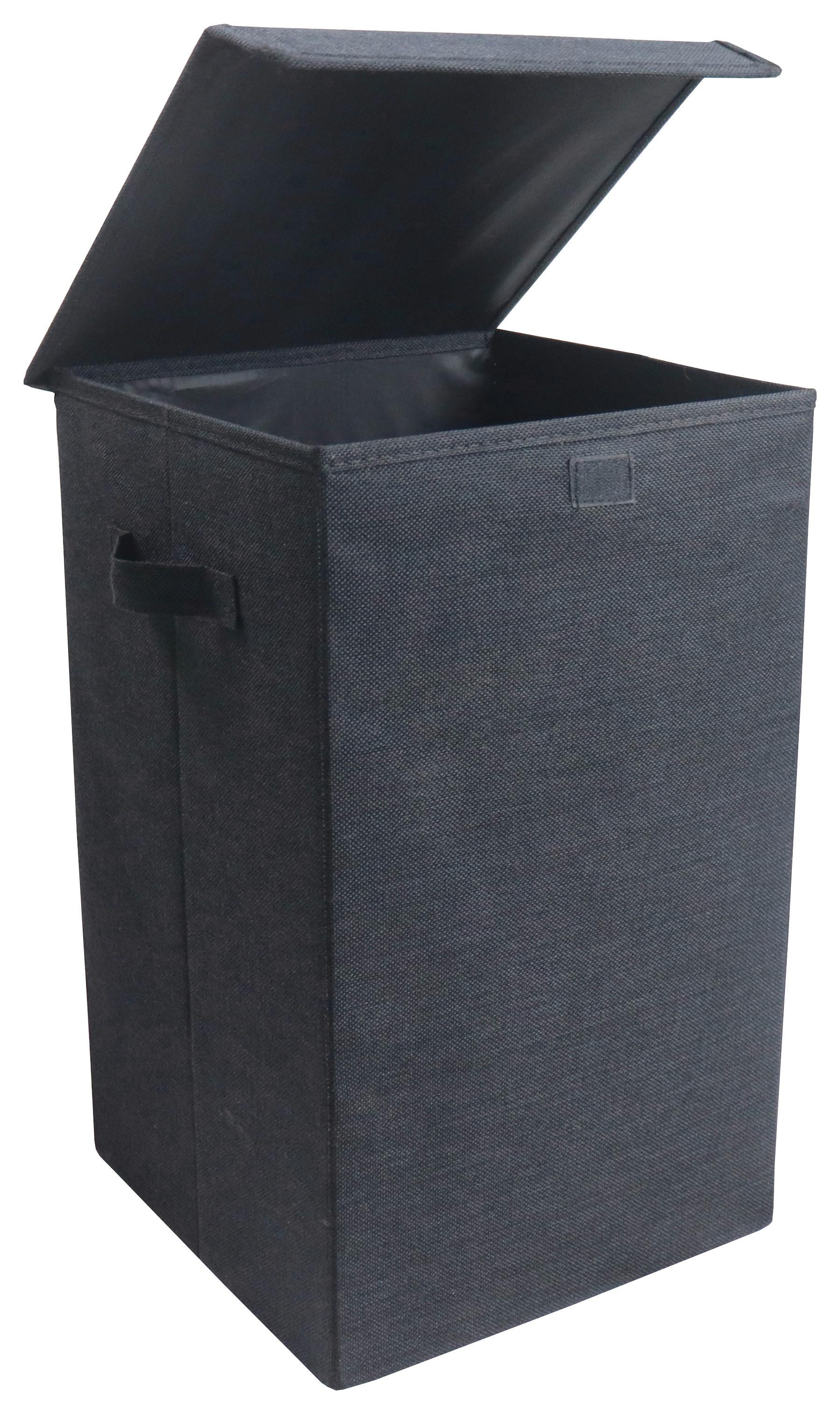 Košara Za Perilo Dreso M, Siva - antracit, Moderno, tekstil (30/50/30cm) - MID.YOU