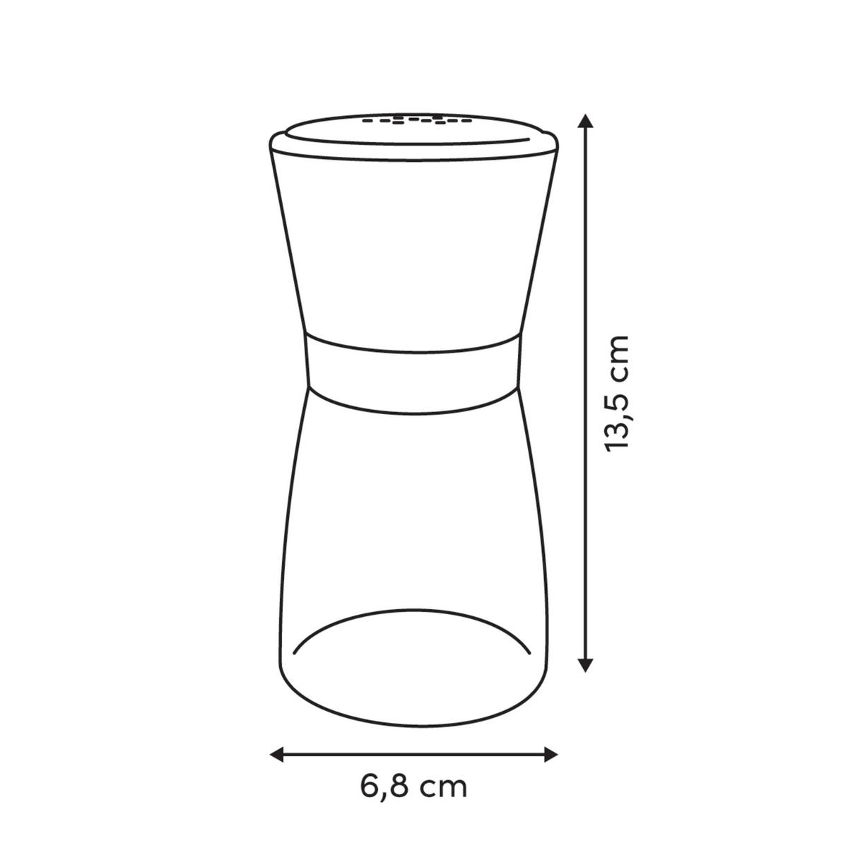 Posipač Za Sol Ili Papar Tally - srebrne boje/prozirno, Basics, staklo/metal (6,8/13,5cm)