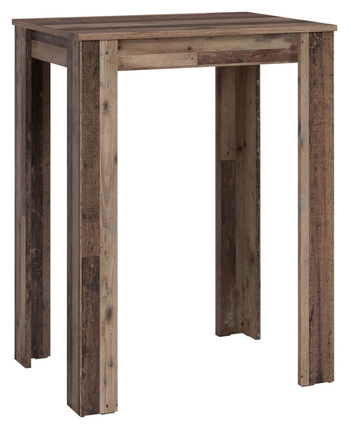 TISCHGRUPPE TG NELE-SIMONE - Alteiche/Schwarz, MODERN, Holzwerkstoff/Textil (80/104/60cm) - MID.YOU